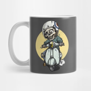 Skeleton Scooter - UK Mod Mug